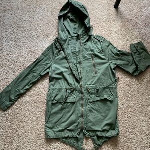 Fashion Nova army green utility jacket size M